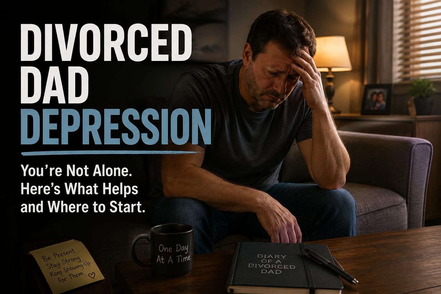 Divorced dad depression: a reflective man, you are not alone