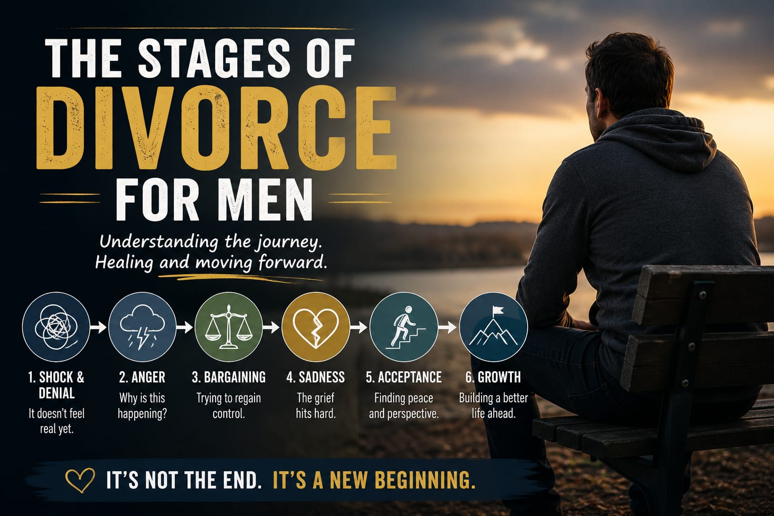 The stages of divorce for men