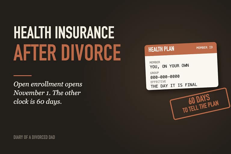 A health insurance card reading member you on your own, next to a stamp saying 60 days to tell the plan